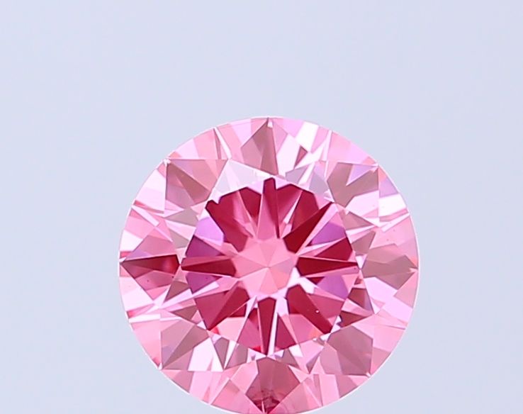 Round Fancy Vivid Pink Lab-grown Diamond 1.43ct VS2 loose diamond