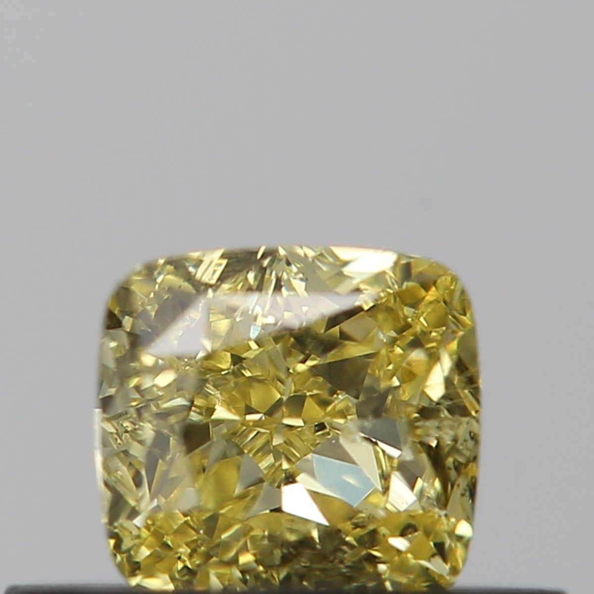 Cushion Fancy Intense Yellow Natural Diamond 0.41ct SI2 loose diamond