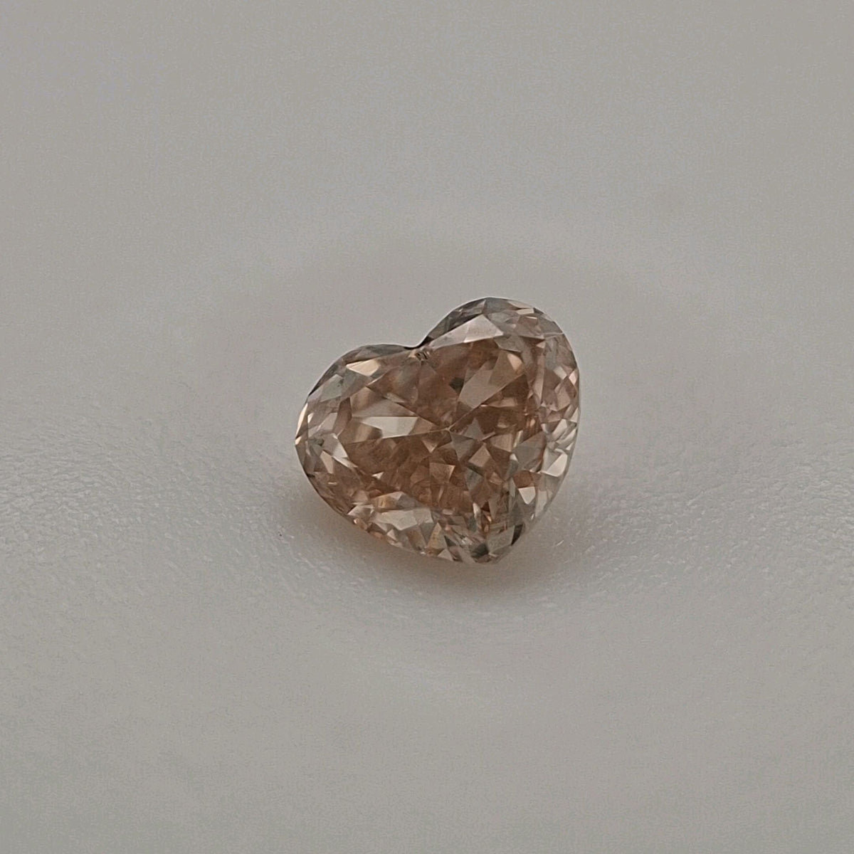Heart Fancy Orangey Brown Natural Diamond 0.22ct VS2 loose diamond