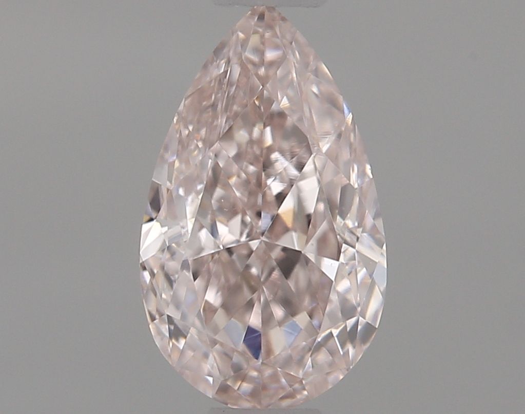 Pear Fancy Light Orangey Pink Natural Diamond 0.5ct VS2 loose diamond
