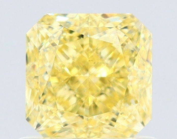 Square Fancy Intense Yellow Natural Diamond 1.01ct VVS1 loose diamond