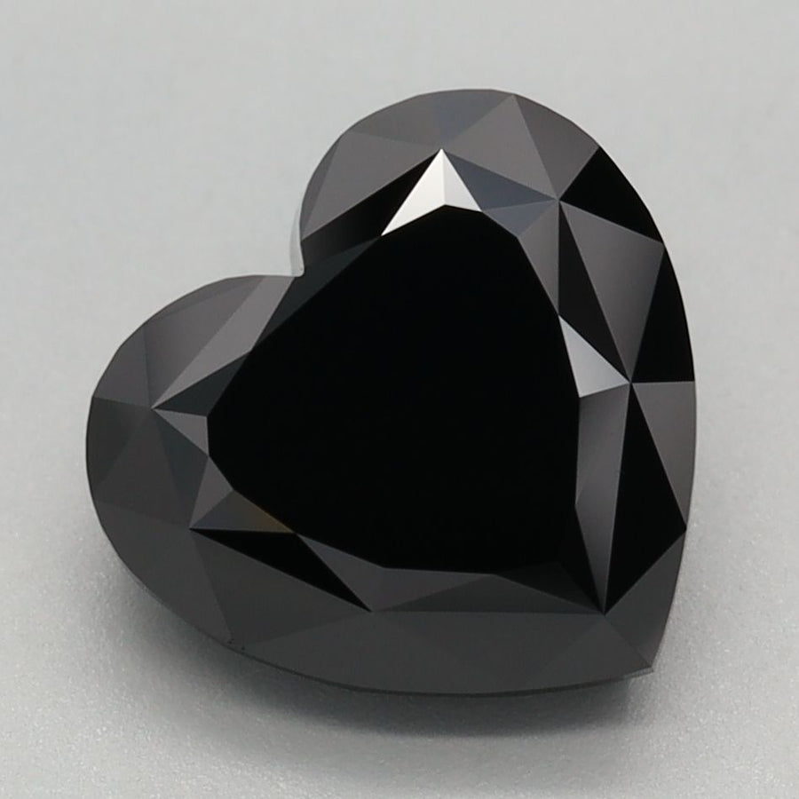 Heart Fancy Black Lab-grown Diamond 3.13ct loose diamond