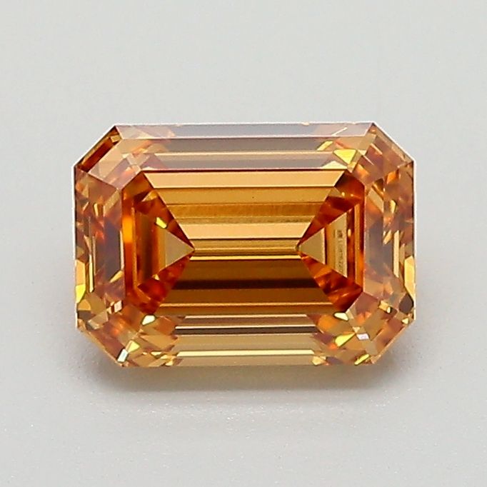 Emerald Fancy Light Yellowish Brown Lab-grown Diamond 1.05ct VVS2 loose diamond
