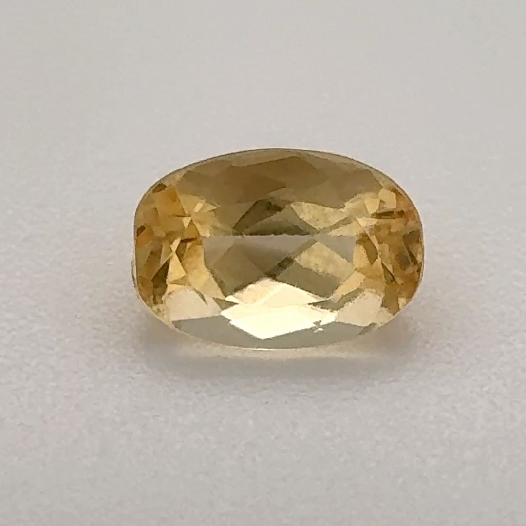 Oval Yellow Topaz 0.92ct loose gemstone
