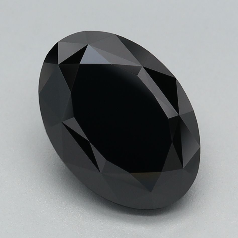 Oval Fancy Black Lab-grown Diamond 2.27ct loose diamond