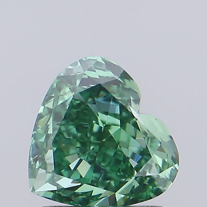 Heart Fancy Vivid Green Lab-grown Diamond 1.03ct VVS2 loose diamond