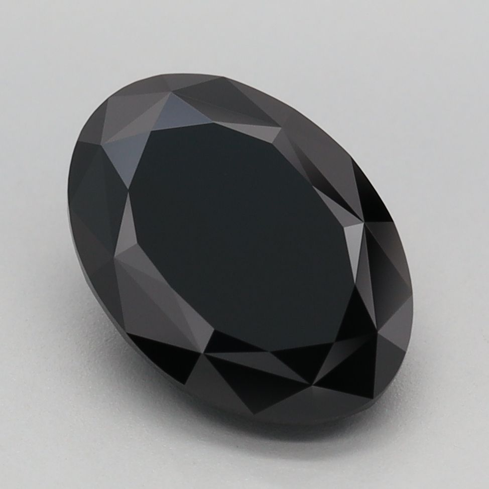 Oval Fancy Black Lab-grown Diamond 2.41ct loose diamond