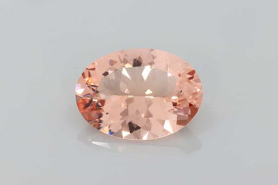 Oval Orange Morganite 8.96ct loose gemstone