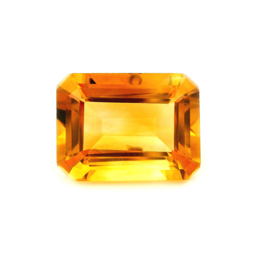 Octagonal Yellow Citrine 10.32ct loose gemstone