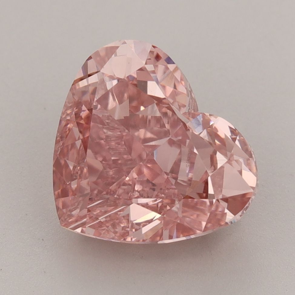 Heart Fancy Vivid Pink Lab-grown Diamond 4ct VS1 loose diamond
