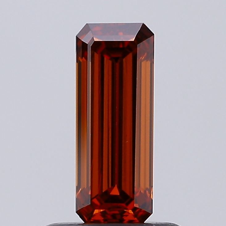 Emerald Fancy Vivid Orange Lab-grown Diamond 0.66ct VVS2 loose diamond