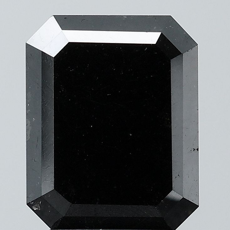 Emerald Black Natural Diamond 3.68ct VS2 loose diamond