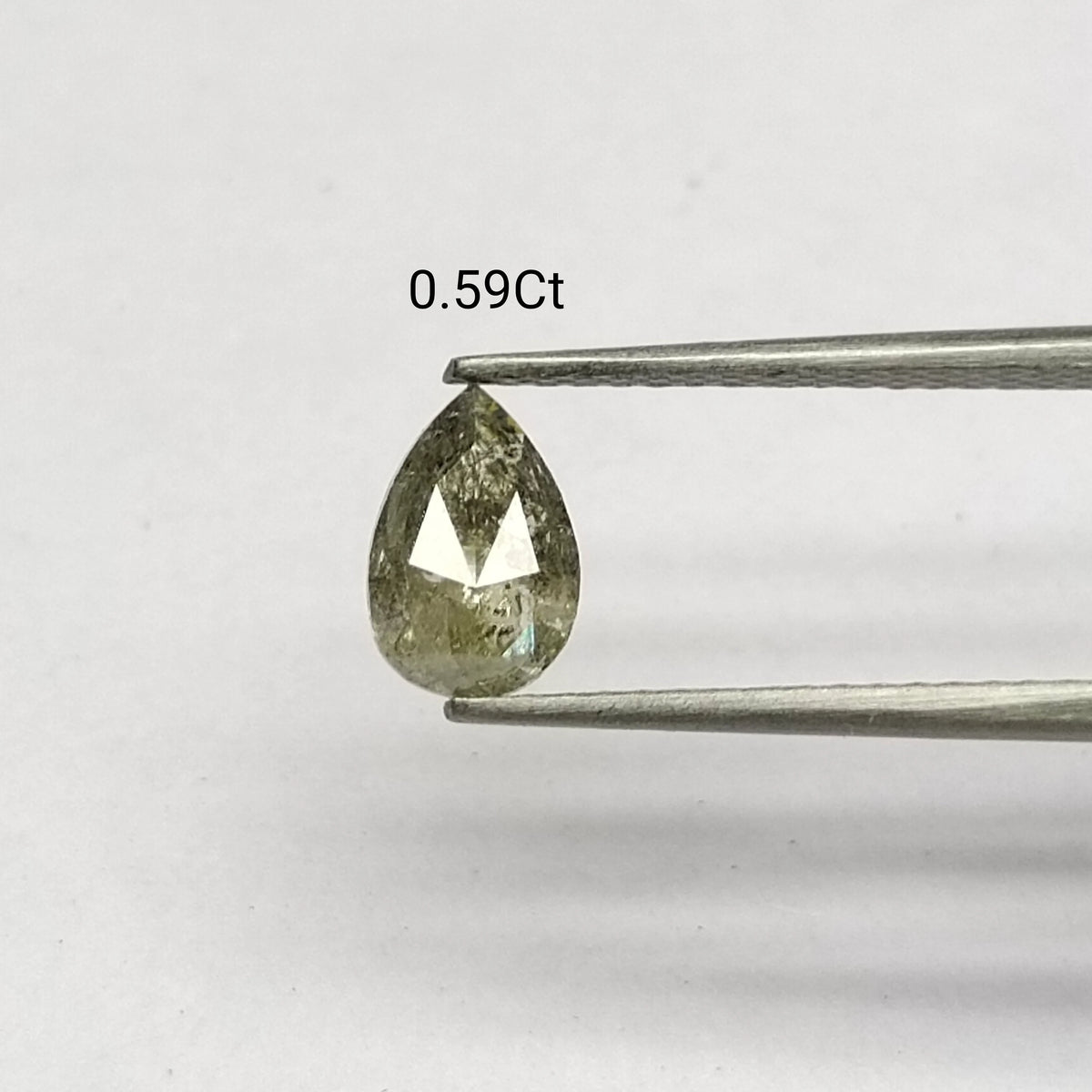 Pear Salt And Pepper Natural Diamond 0.58ct I3 loose diamond