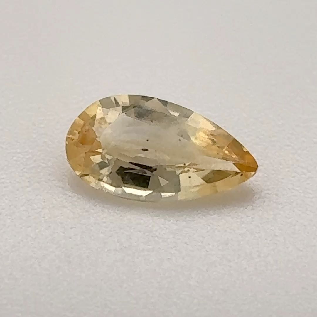 Pear Yellow Topaz 0.65ct loose gemstone