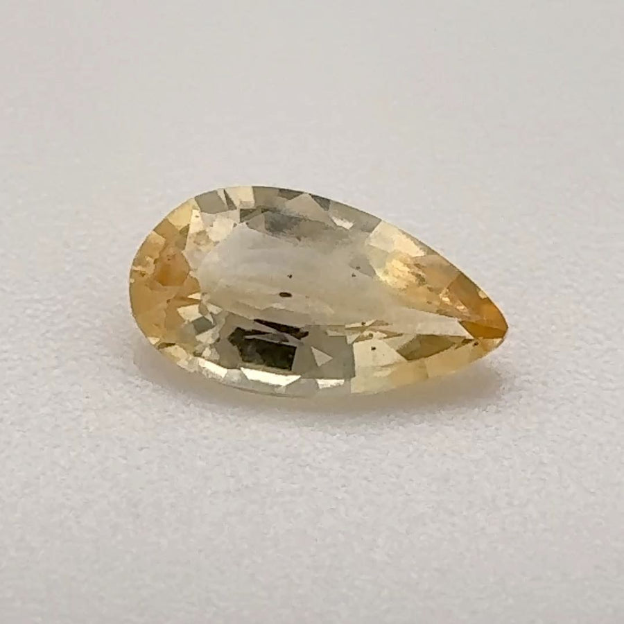 Pear Yellow Topaz 0.65ct loose gemstone
