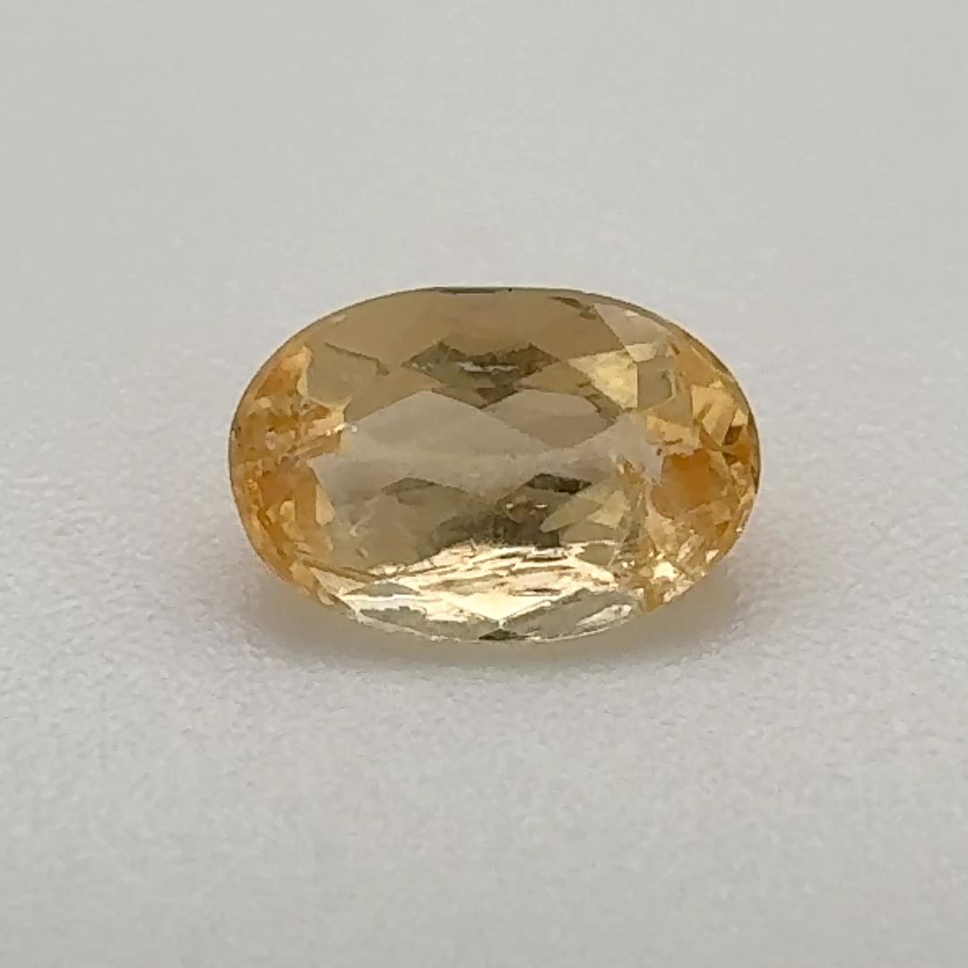Oval Yellow Topaz 0.86ct loose gemstone
