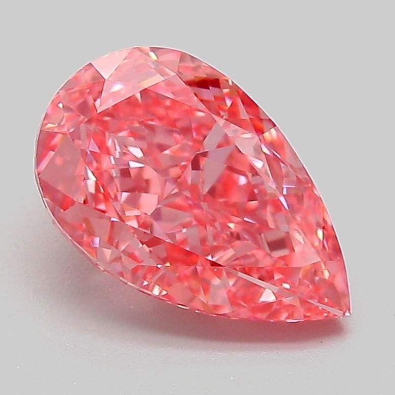 Pear Fancy Vivid Pink Lab-grown Diamond 2.08ct VVS2 loose diamond