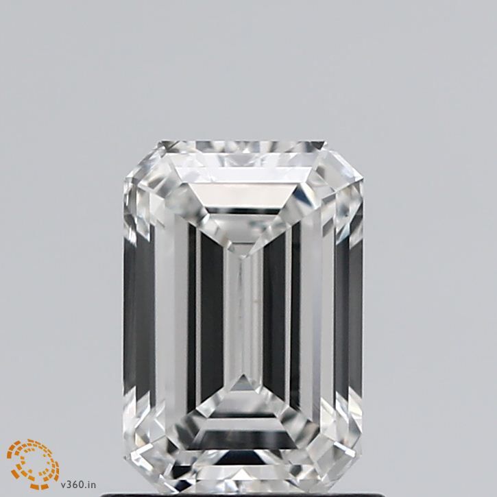 Emerald Natural Diamond 1.20ct D VS1