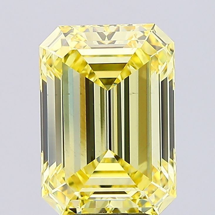 Emerald Fancy Intense Yellow Lab-grown Diamond 5.1ct VS1 loose diamond