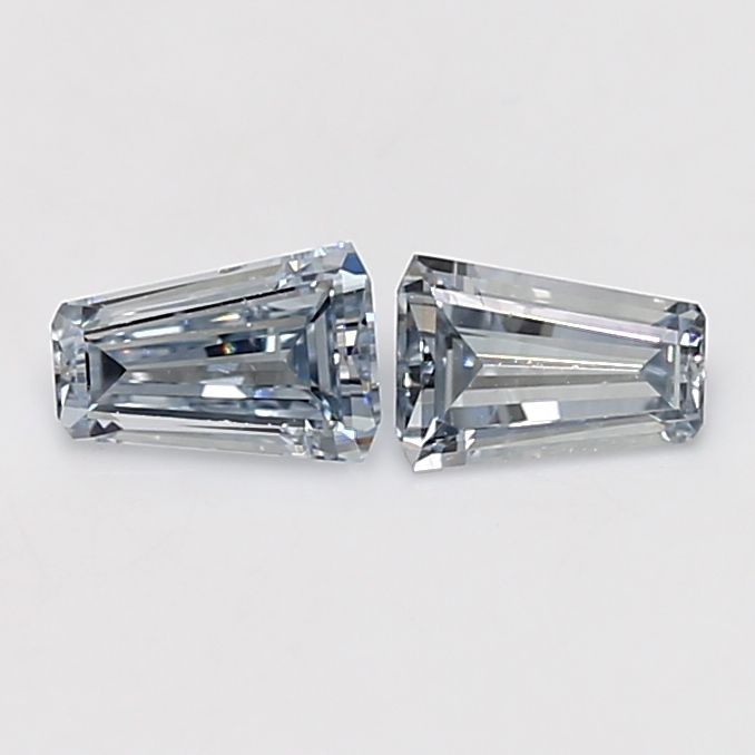 Tapered Baguette Fancy Blue Natural Diamond 0.37ct VS2 loose diamond