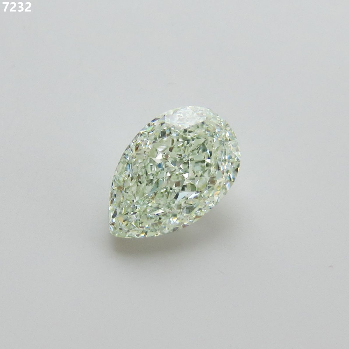 Pear Very Light Green Natural Diamond 2.01ct VS2 loose diamond