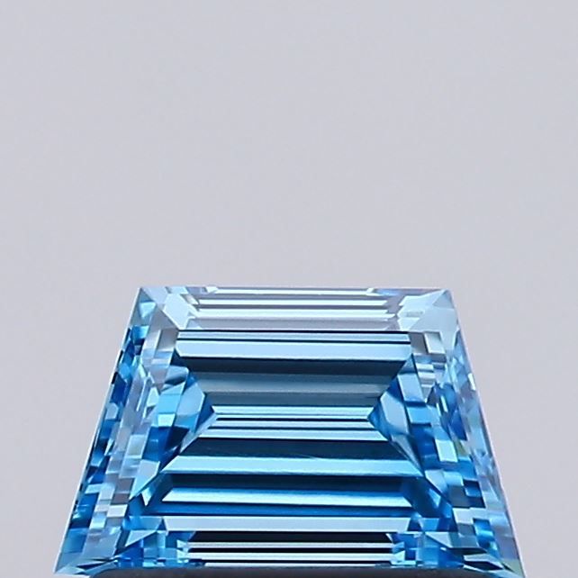 Trapezoid Fancy Vivid Blue Lab-grown Diamond 0.5ct VS1 loose diamond