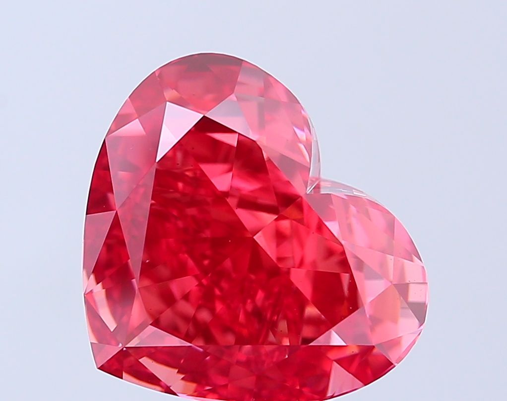 Heart Fancy Vivid Red Lab-grown Diamond 8.33ct VS2 loose diamond