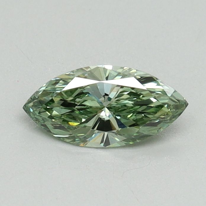 Marquise Fancy Vivid Green Lab-grown Diamond 0.36ct VVS2 loose diamond