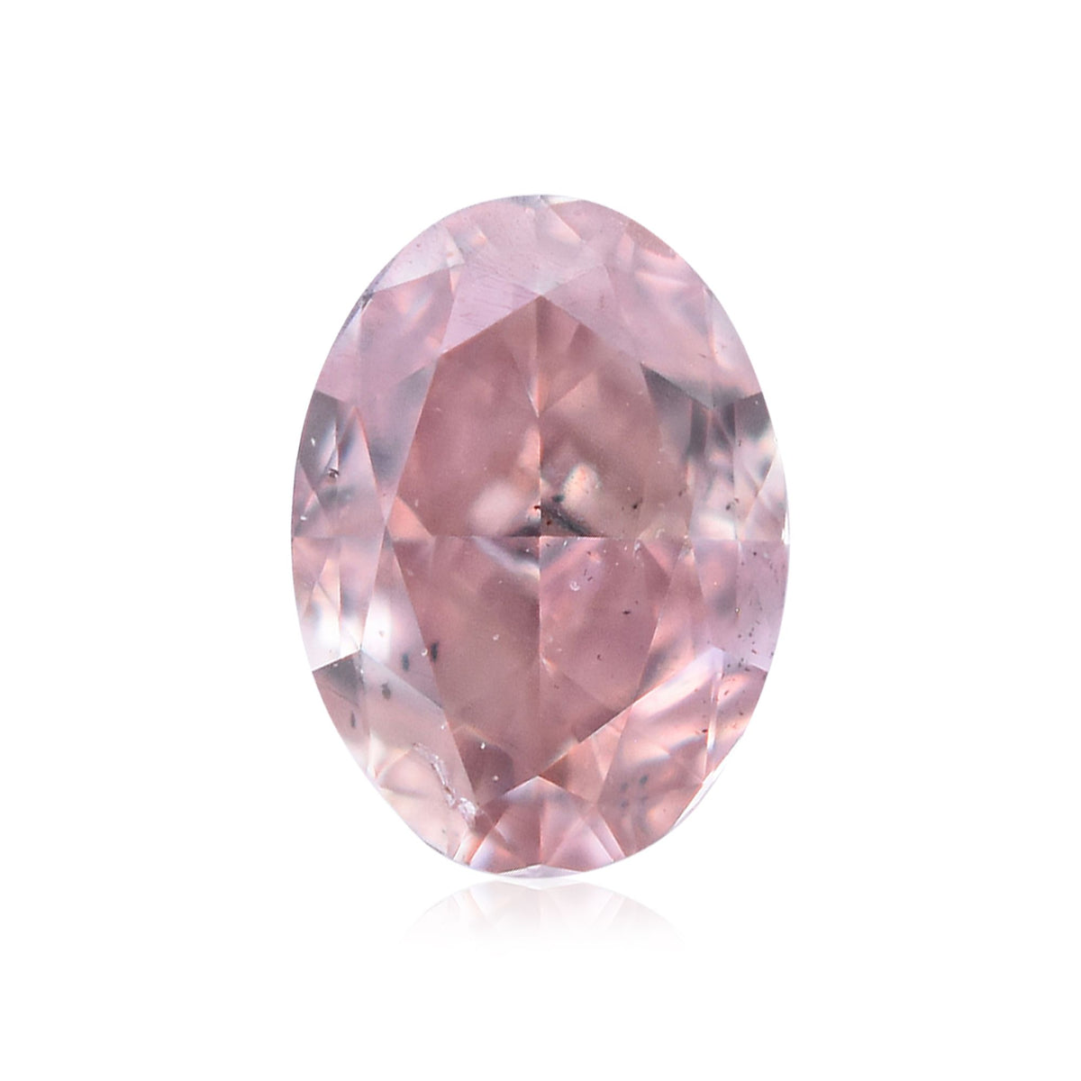 Oval Fancy Orangey Pink Natural Diamond 0.13ct loose diamond