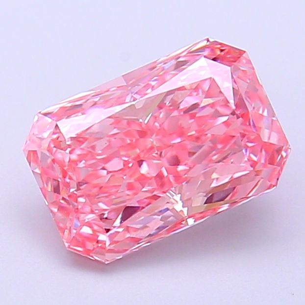 Radiant Fancy Vivid Pink Lab-grown Diamond 1.99ct VS1 loose diamond
