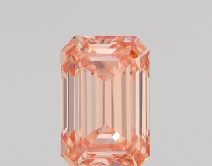 Emerald Orange Lab-grown Diamond 0.67ct SI1 loose diamond