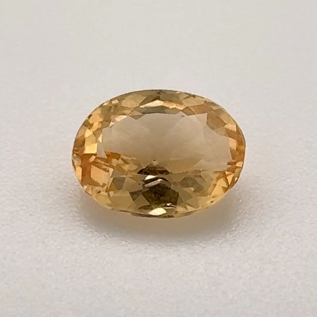 Oval Yellow Topaz 1.135ct loose gemstone