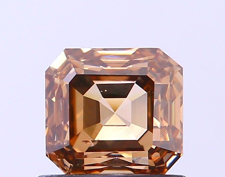 Asscher Fancy Brown Natural Diamond 1ct SI1 loose diamond