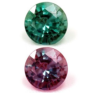 Round Green Alexandrite 0.17ct loose gemstone