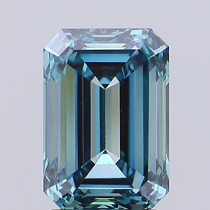 Emerald Fancy Intense Blue Lab-grown Diamond 2.49ct VS1 loose diamond