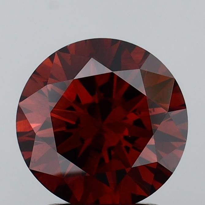 Round Fancy Orangey Brown Lab-grown Diamond 2.03ct SI1 loose diamond