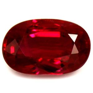 Oval Red Ruby 0.67ct loose gemstone