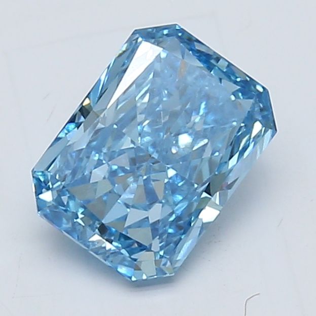 Radiant Fancy Vivid Blue Lab-grown Diamond 1.51ct VS2 loose diamond