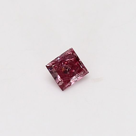 Princess Fancy Vivid Pink Natural Diamond 0.09ct I1 loose diamond