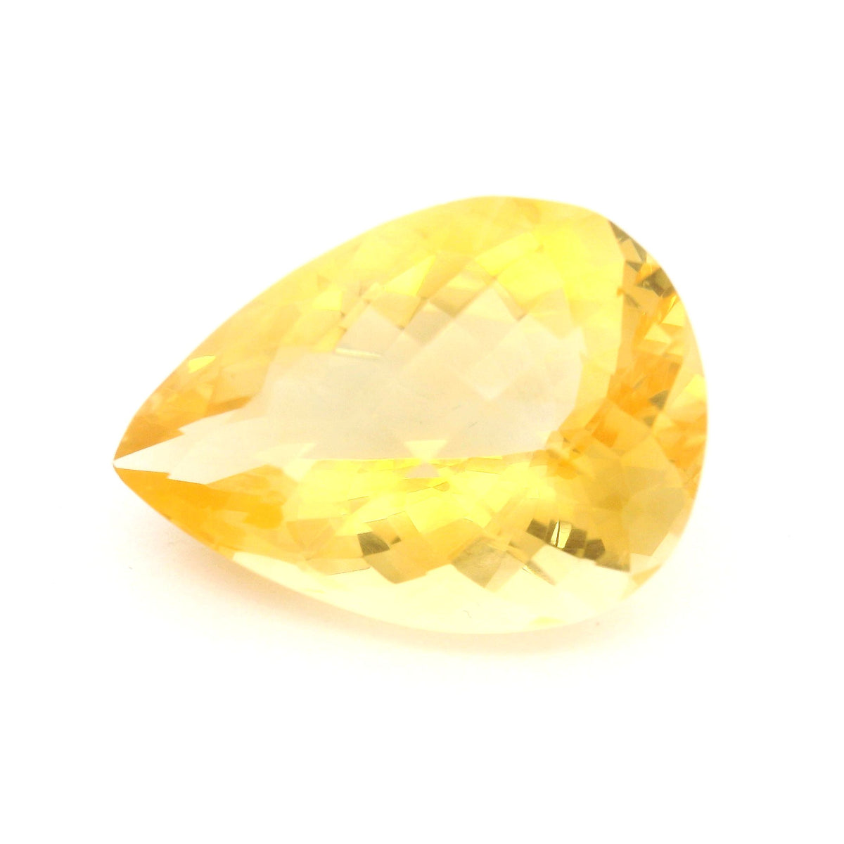 Pear Yellow Citrine 18.12ct loose gemstone