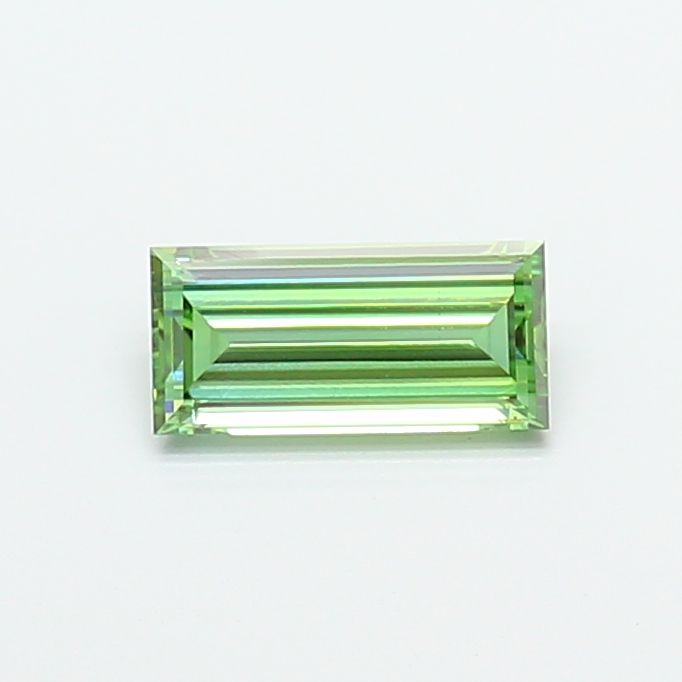 Baguette Fancy Vivid Green Lab-grown Diamond 1.01ct VS1 loose diamond