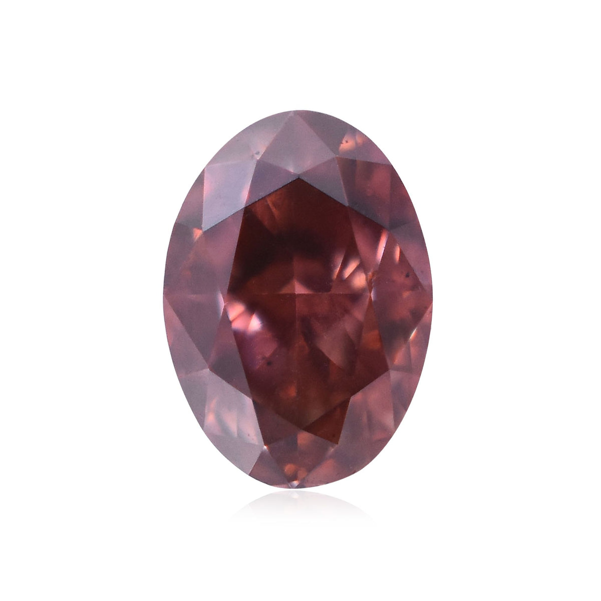 Oval Fancy Deep Orangey Pink Natural Diamond 0.13ct loose diamond