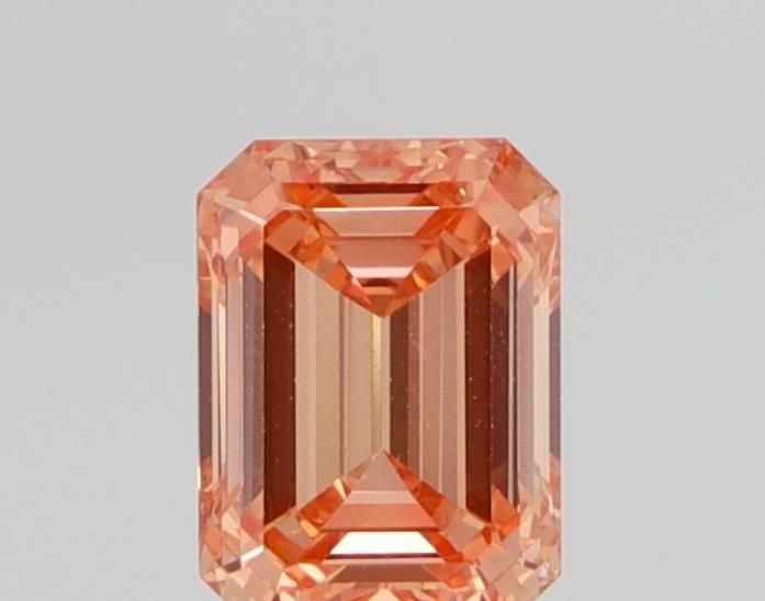 Emerald Fancy Orange Lab-grown Diamond 0.68ct VVS2 loose diamond