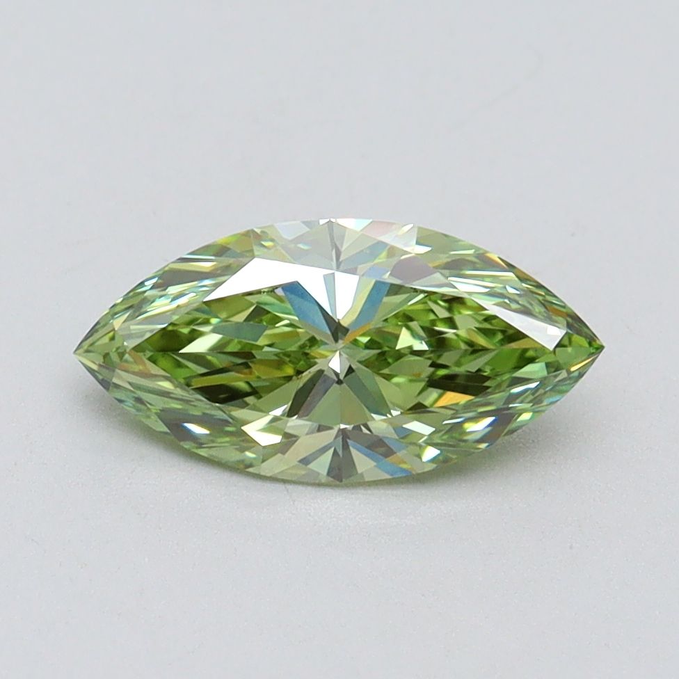Marquise Fancy Vivid Green Lab-grown Diamond 1ct VVS2 loose diamond