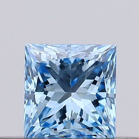 Princess Fancy Vivid Blue Lab-grown Diamond 0.18ct VS1 loose diamond
