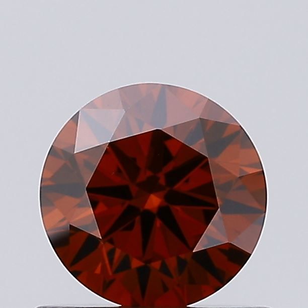 Round Fancy Deep Orange Lab-grown Diamond 0.54ct VS1 loose diamond