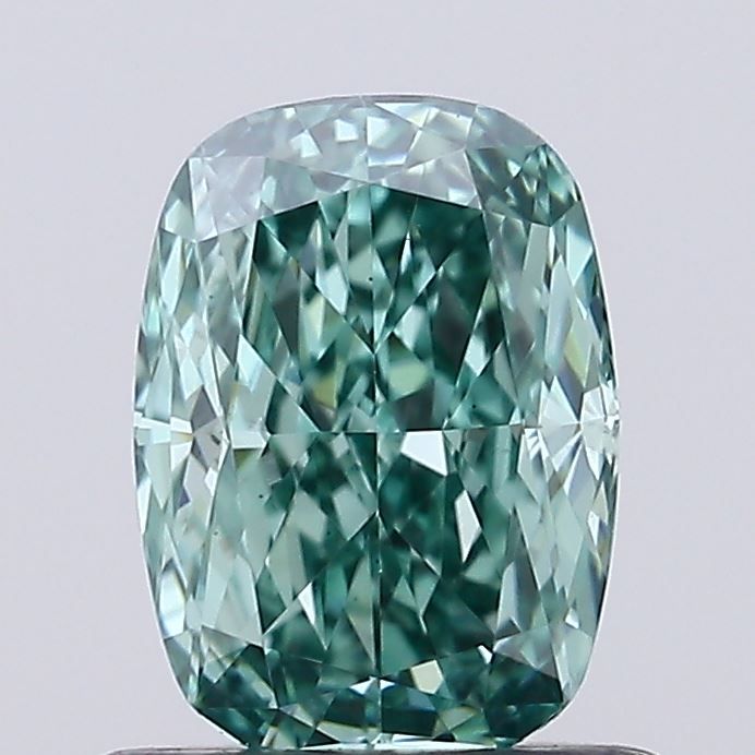 Cushion Fancy Intense Green Lab-grown Diamond 0.71ct VS1 loose diamond