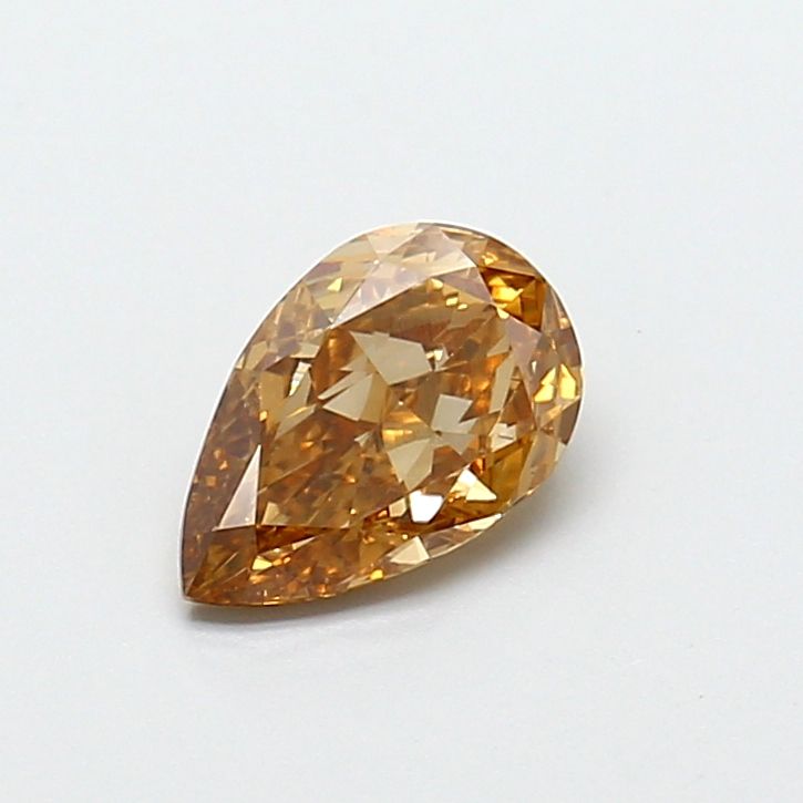 Pear Fancy Light Yellowish Brown Lab-grown Diamond 1.03ct VVS2 loose diamond