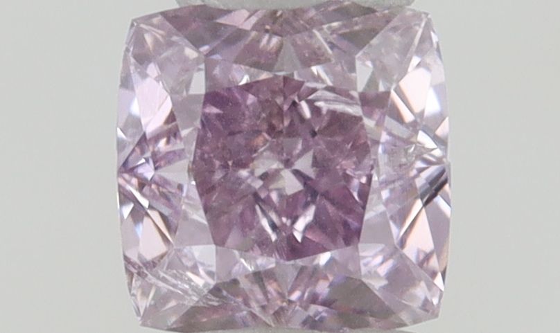 Cushion Fancy Intense Pink Purple Natural Diamond 0.17ct I1 loose diamond