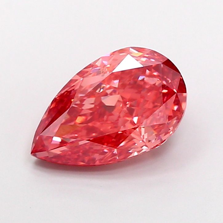 Pear Fancy Vivid Pink Lab-grown Diamond 3.52ct VS1 loose diamond